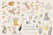 Spring Summer Easter Illustrations, an Object Graphic by whiteheartdesign (Thumbnail 7 of 14)