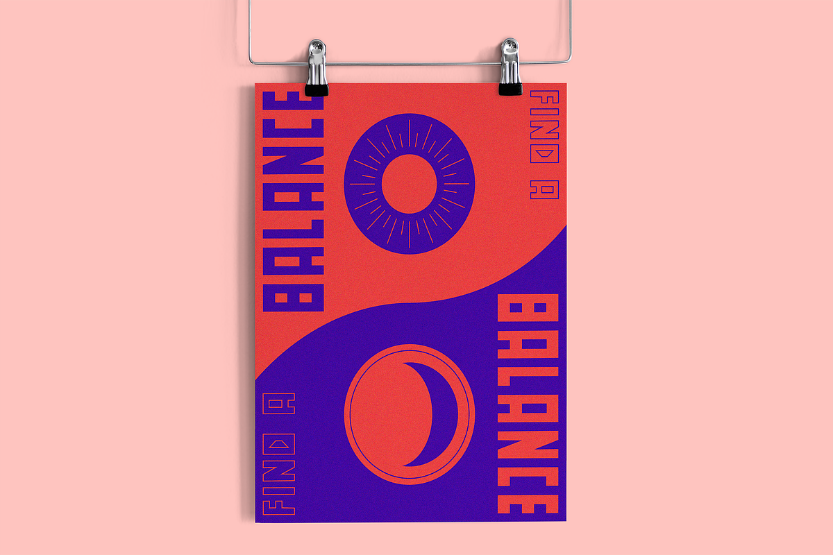 Modern Yin Yang: Balance Poster, a Poster Template by Ninos Mandala (Photo 1 of 2)