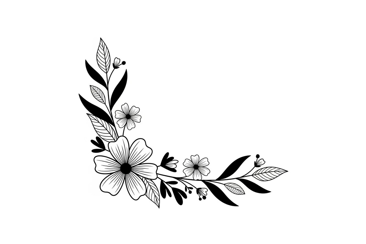 Floral Corner Ornament Clipart Bundl, an Illustration by Creativeshirt (Photo 42 of 48)