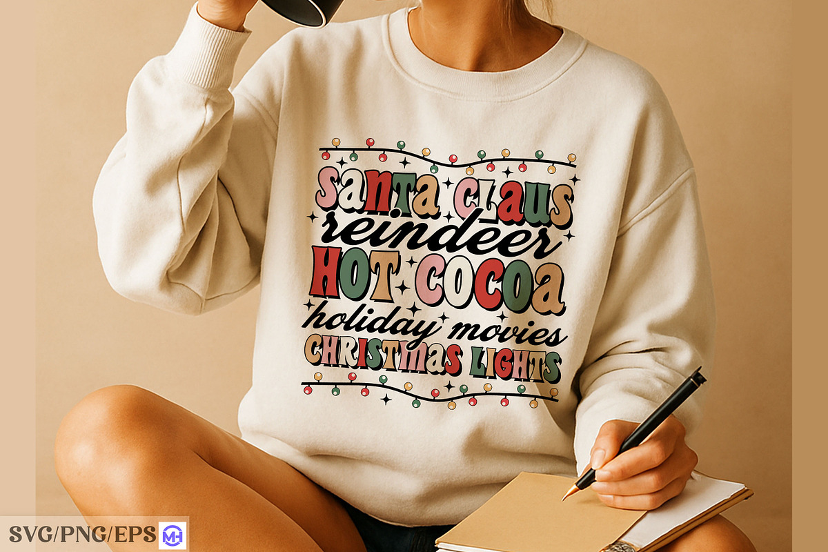 Santa Claus Reindeer Hot Cocoa Holid, a Graphic by mh_arif (Photo 2 of 4)