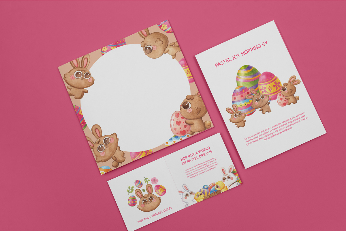 Pastel Bunny Parade – Hand-drawn, an Animal Illustration by CreativeValuation (Photo 6 of 11)