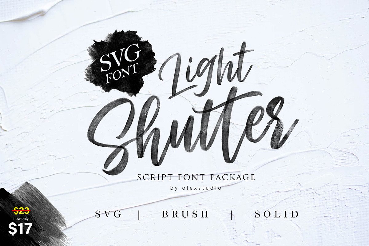 Light Shutter + SVG Font