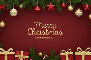 Merry Christmas & Happy New Year PSD