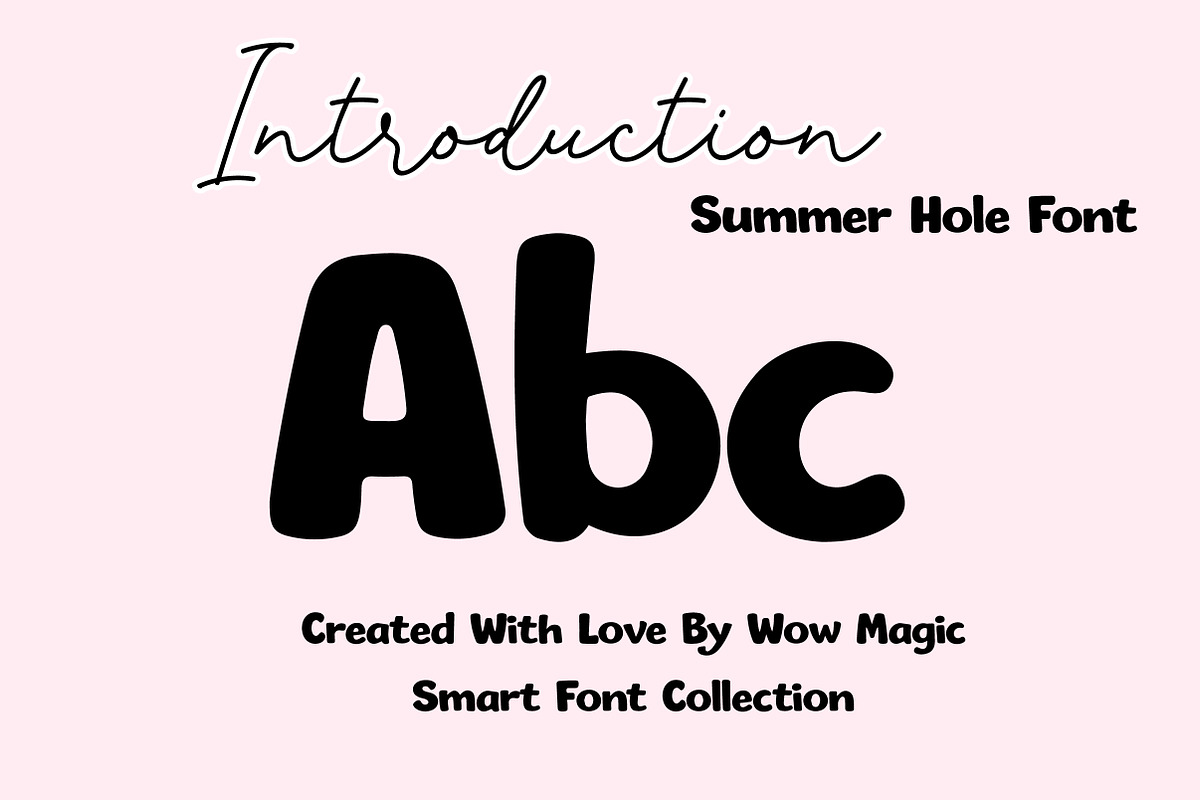 Summer Hole Font, a Slab Serif Font by Wow Magic (Photo 2 of 3)