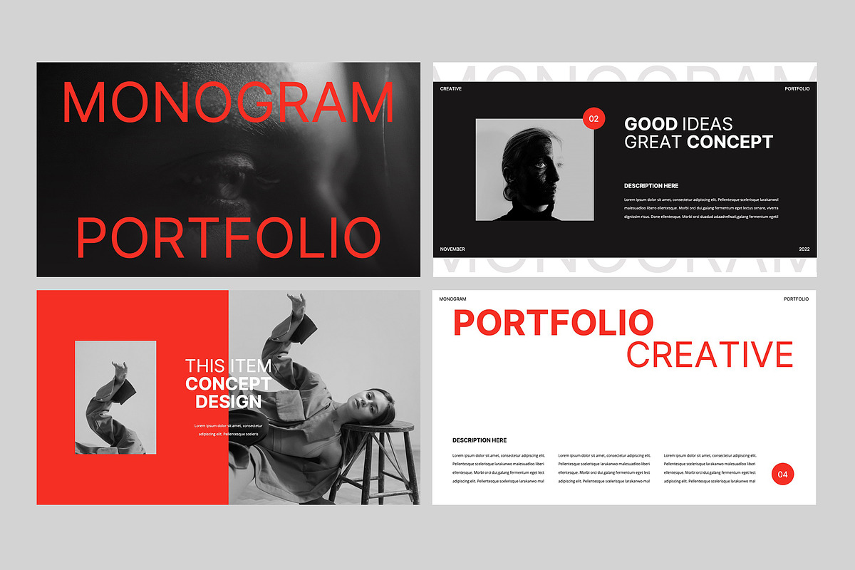 MONOGRAM - Powerpoint Template, a Presentation Template by rgbryand (Photo 2 of 9)