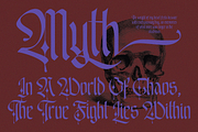 Emxage Aldsyb — Blackletter Font, a Blackletter Font by Enxyclo Studio (Thumbnail 18 of 18)