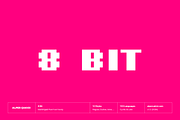 8 Bit - Multilingual Pixel Typeface, a Sans Serif Font by alpercakici (Thumbnail 1 of 12)