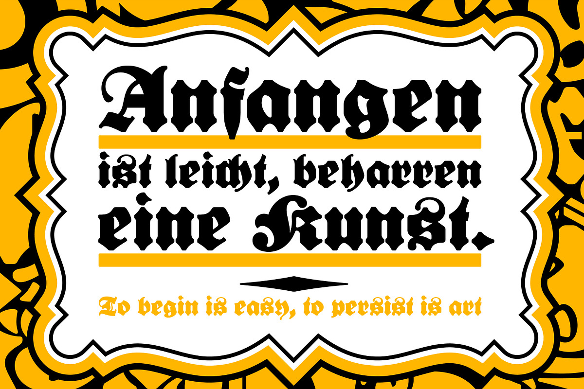Bernard Fraktur, a Blackletter Font by Stefan Chirila (Photo 7 of 18)