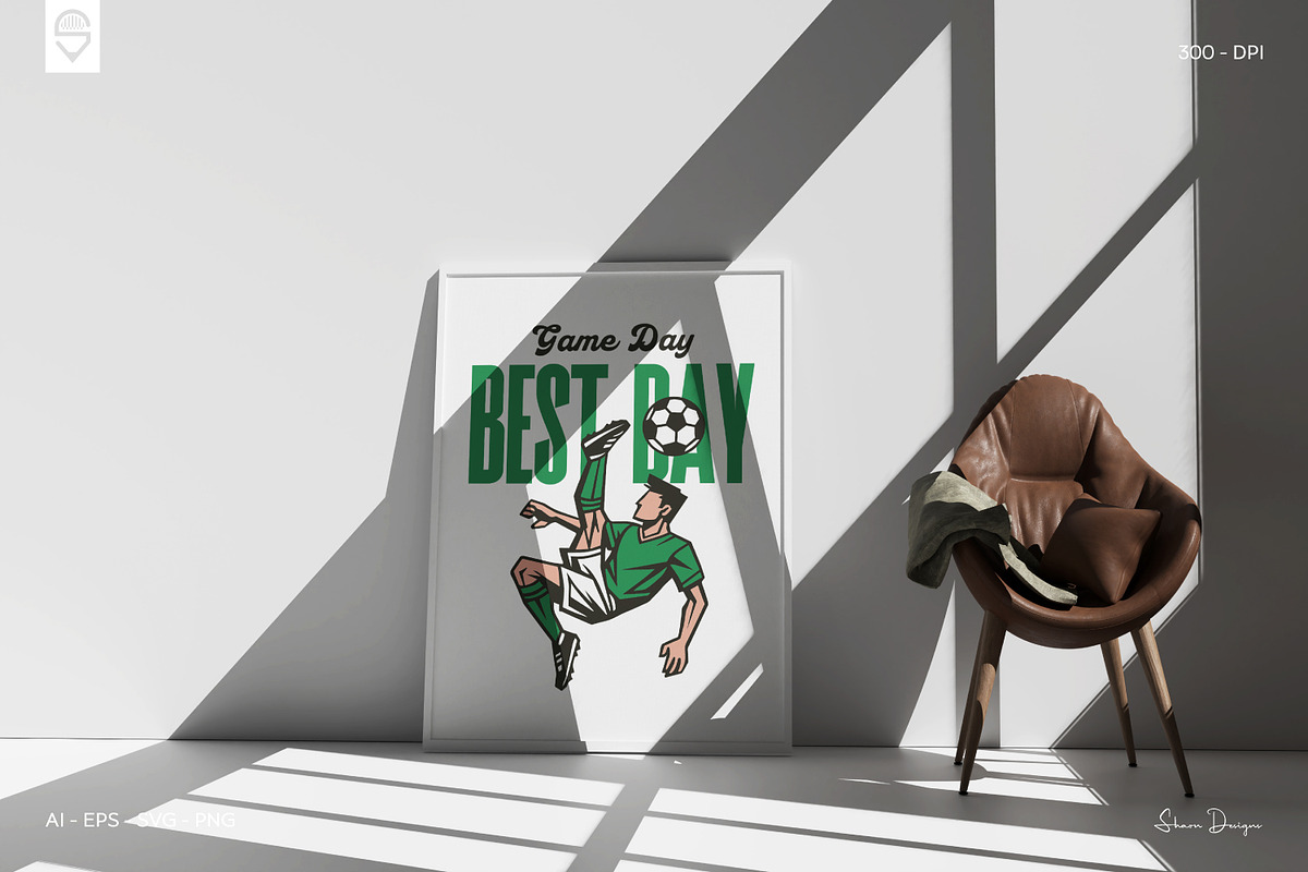 Bicycle Kick Soccer Player T-Shirt, a Sport Illustration by shaondesigns (Photo 5 of 6)