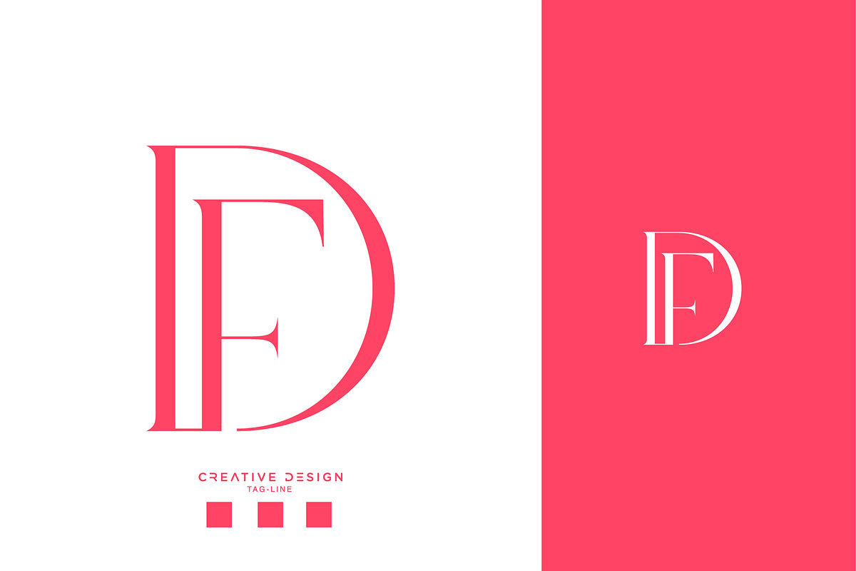 DF or FD logo template, a Branding & Logo Template by design_proleague
