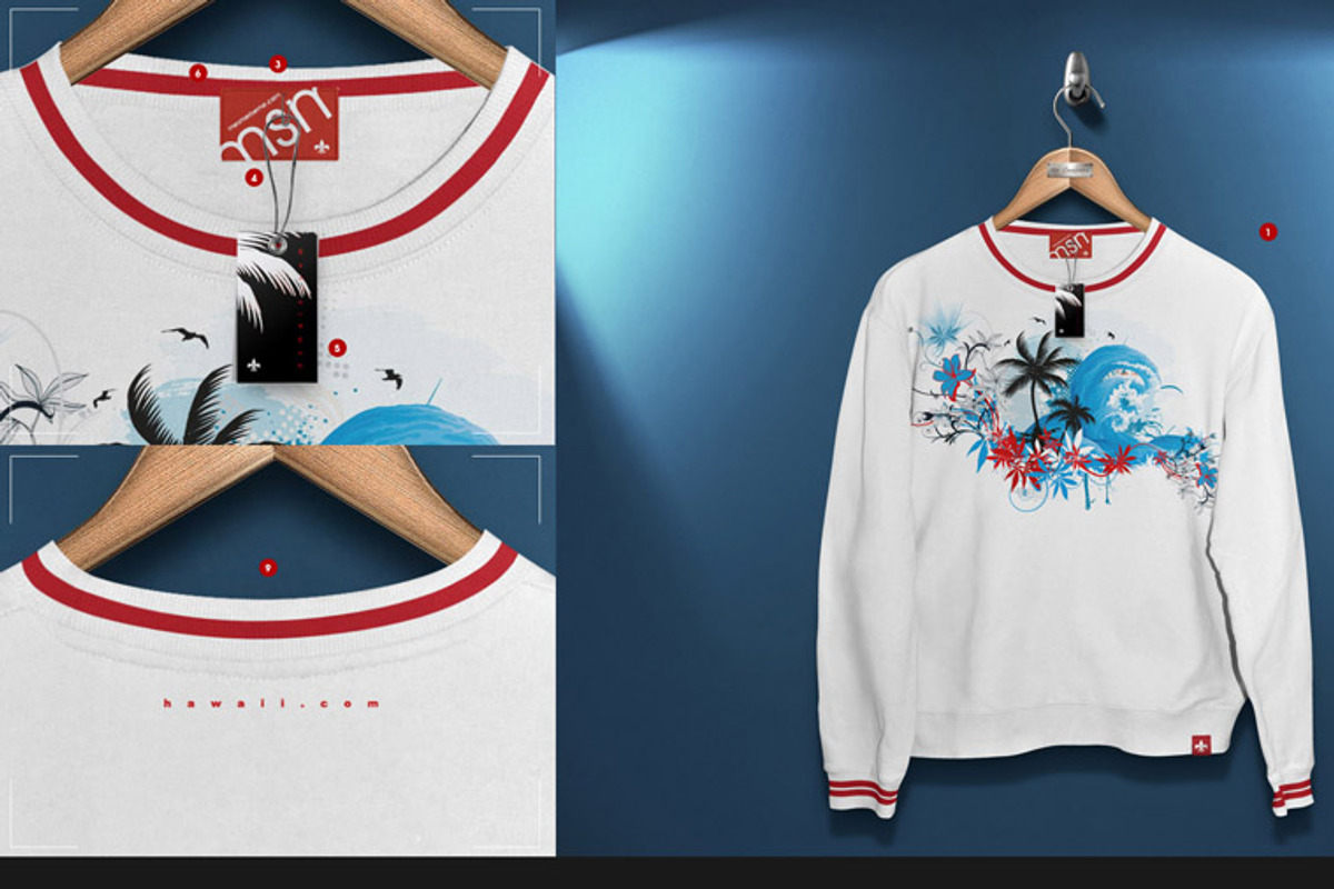 Hoodie / Blouse On 5 Stages Mock-up, a Hoody Mockup by Mocca Mockups Store (Photo 9 of 69)