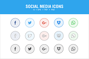 Social icons, an Icon by DeepDesign (Thumbnail 1 of 4)