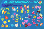 Gummy cutout, candy Y2K collage set, a Decorative Illustration by Paper Cherry (Thumbnail 2 of 11)