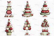 Cute Christmas Topiaries Tree, an Illustration by Craft Nest (Thumbnail 5 of 6)