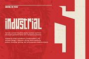 Tormek - Industrial Display Font, a Sans Serif Font by Letterara (Thumbnail 2 of 14)