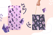 Watercolor Crystals - Amethyst, an Illustration by Nat (Thumbnail 2 of 3)