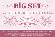 Big Vintage Frames & Decors Set, a Texture Illustration by FourLeafLover (Thumbnail 1 of 10)