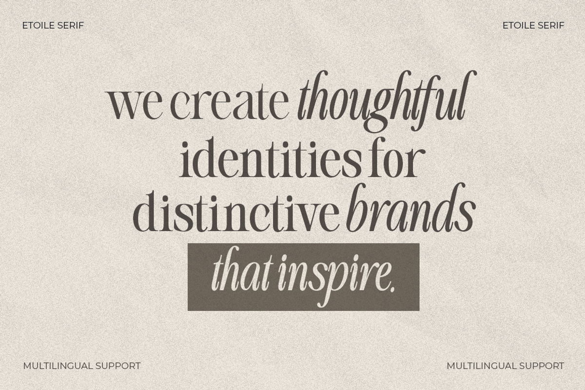 Etoile Club Chaos | 16 Font, a Serif Font by Natural Ink Studio (Photo 13 of 15)