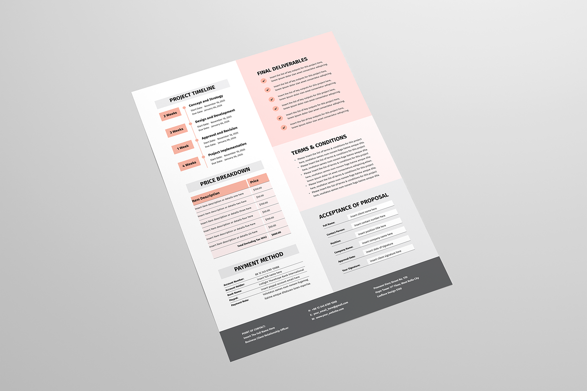Project Proposal, a Stationery Template by Leaflove (Photo 3 of 5)