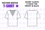 V-Neck T-Shirt, an Apparel Mockup by Doroty Dafne Designs (Thumbnail 2 of 7)