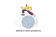 Soft skills for work, business set, a Person Illustration by PaperTrident (Thumbnail 10 of 16)