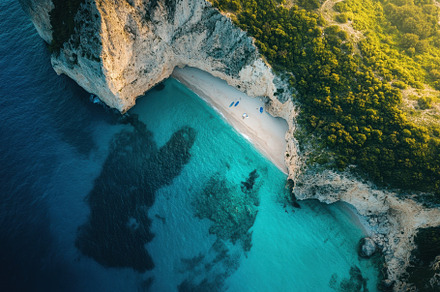 Stunning aerial view of Shipwreck Be, a Photo by Iftikhar Alam