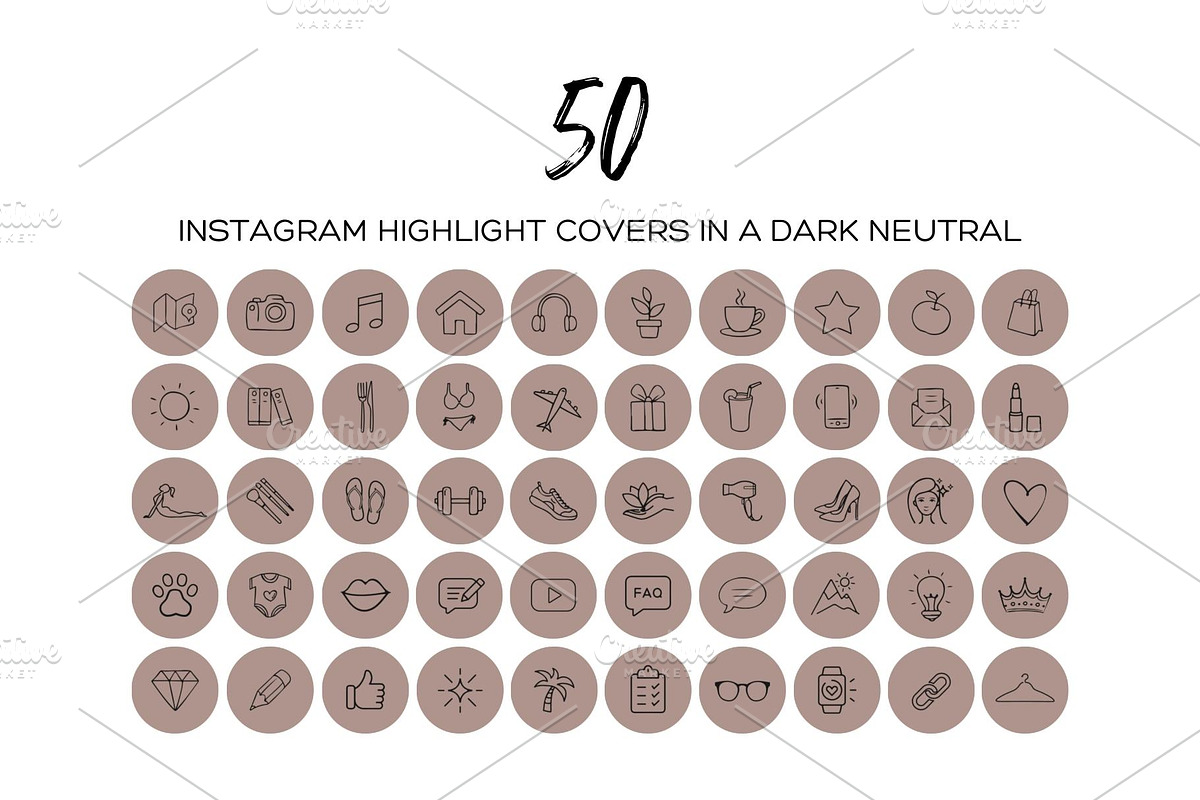 150 Neutral Highlight Covers, an Icon by Eike Creative (Photo 4 of 7)