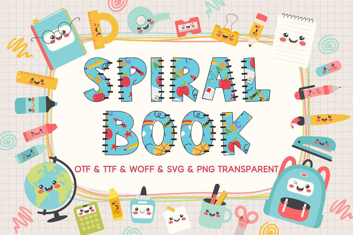 Back To School - 6 Color Fonts, a Graphic by Adalin Shop (Photo 6 of 19)
