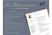 Bewerbungsvorlagen, Lebenslauf, a Resume Template by Climbwithelevator (Thumbnail 9 of 10)