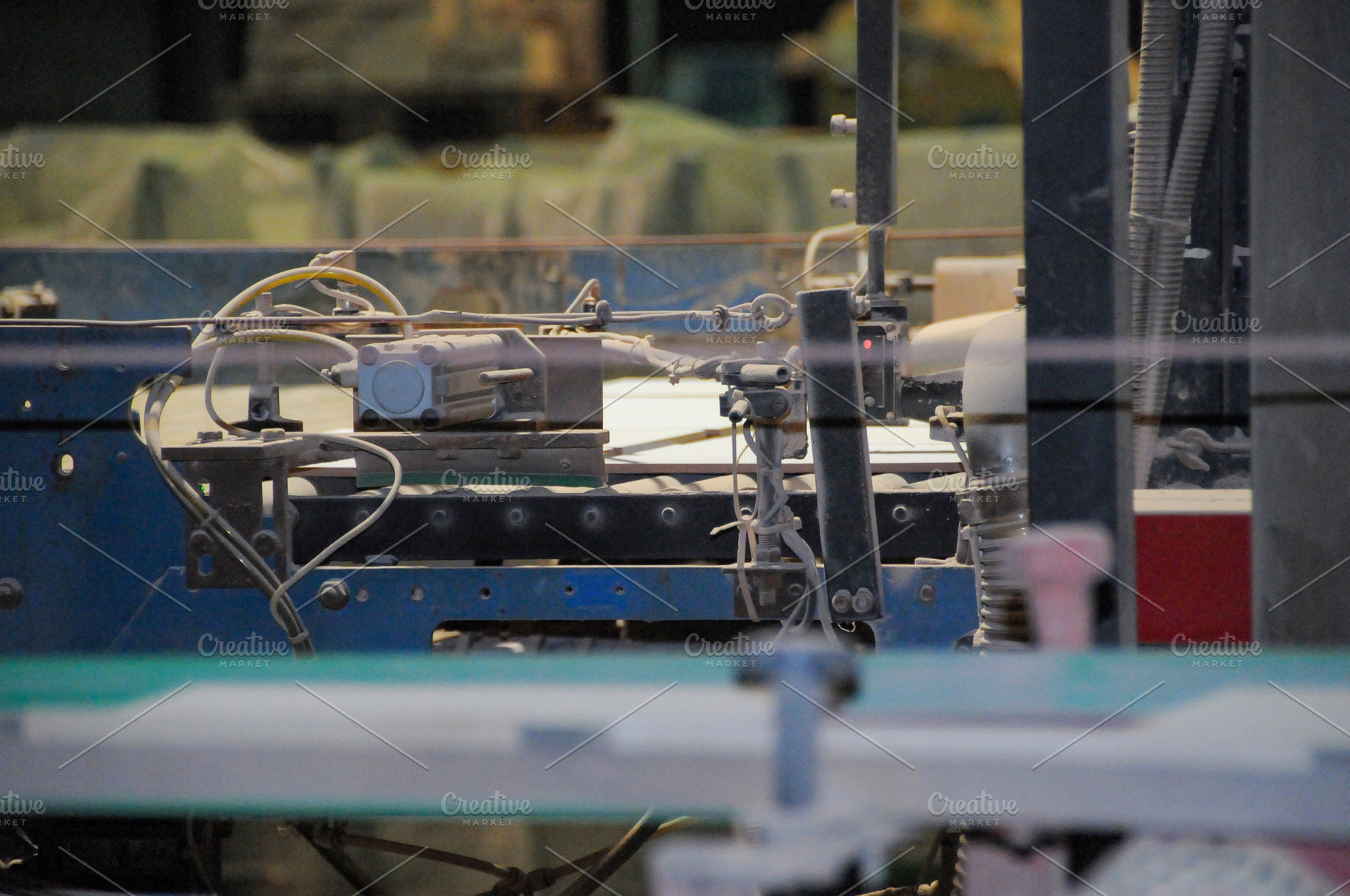 Automated Ceramic Tile Conveyor Mechanism Detail, an Industrial Photo by Davizro's Market