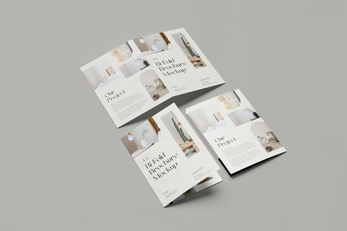 A4 Bi-Fold Brochure Mockup, an Advertising Mockup by zpackcreative (Photo 5 of 5)
