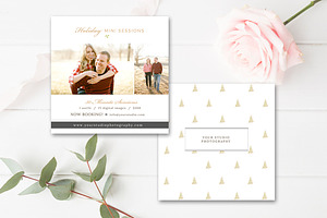 5x5 Holiday Mini Session Template, a Flyer Template by By Stephanie Design