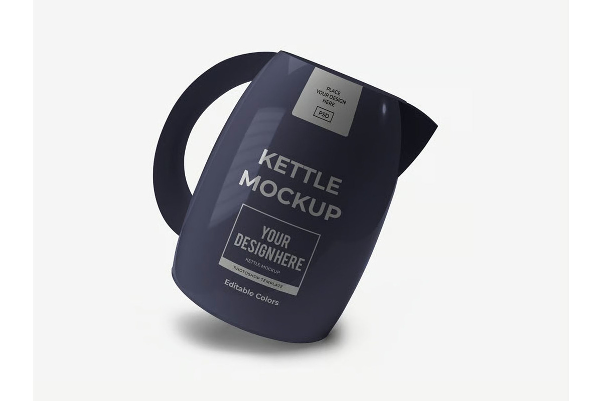 Modern Kettle Mockup Template Set, a Household Mockup by DesignRushMarket (Photo 7 of 11)