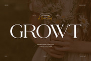 Growt Elegant Serif Font, a Serif Font by Perfectype (Thumbnail 1 of 6)