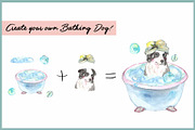 Bath Time Dog Clipart With Paper, an Illustration by VianneArt (Thumbnail 8 of 8)