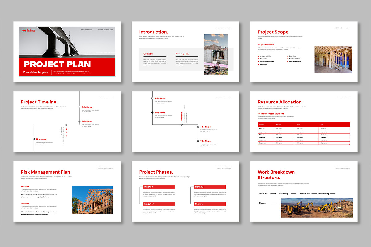 Project Plan Presentation Template, a Presentation Template by Mighty-Slide (Photo 2 of 4)