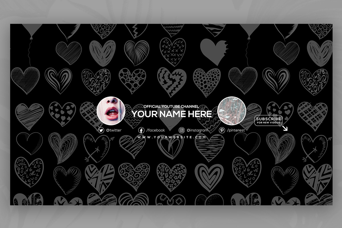 10 Youtube Channel Art Banners vol10, a Social Media Template by RussGFX (Photo 9 of 12)
