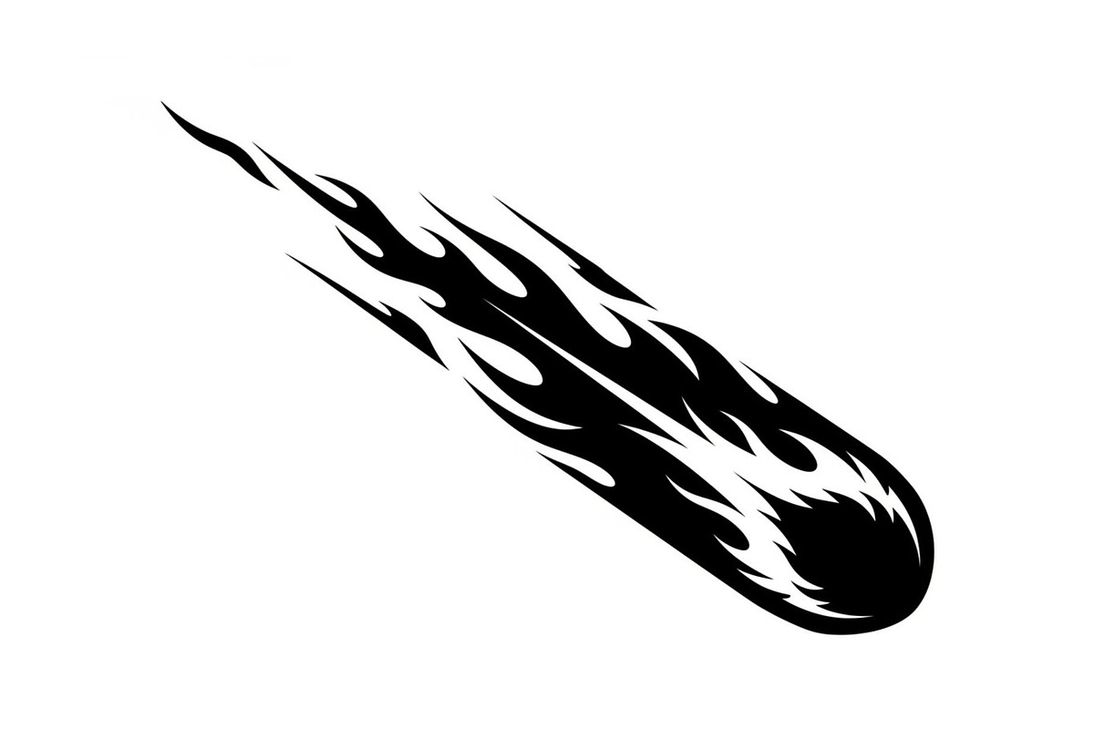Fire Meteor Comet Silhouette Bundle, an Illustration by Designs_River (Photo 20 of 51)