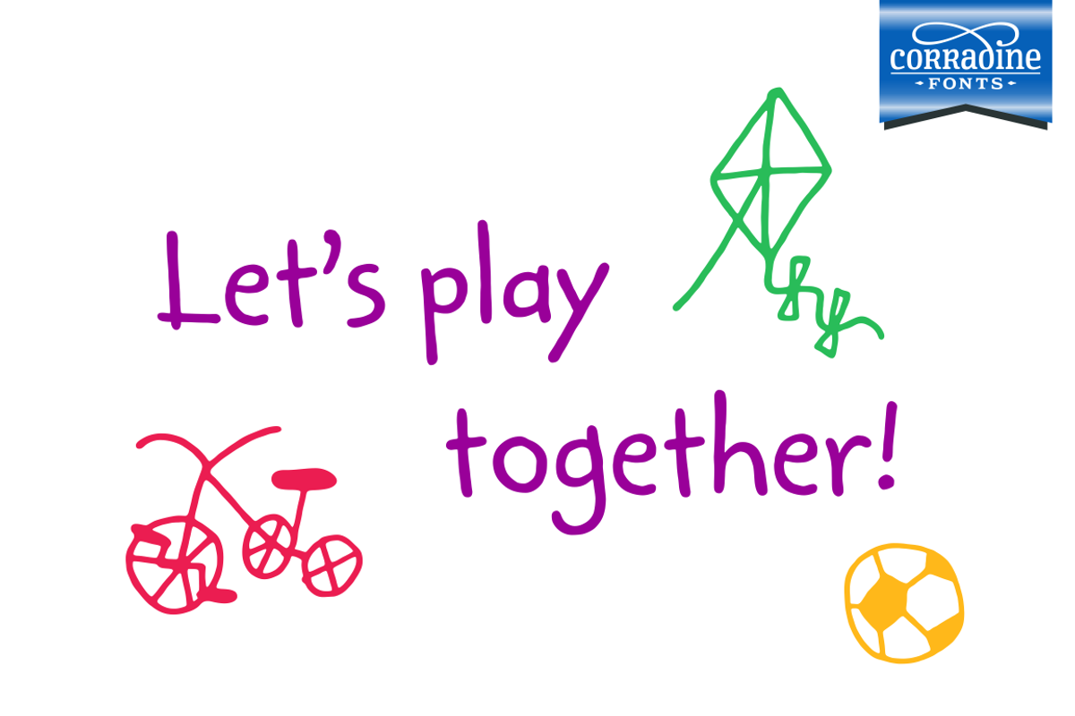 Kidwriting Pro, a Font by Corradine Fonts (Photo 11 of 12)
