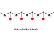 Valentine's Day Heart Border, a Decorative Illustration by gulsengunel (Thumbnail 5 of 5)