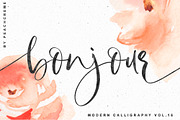 Bonjour // Modern Calligraphy, a Handwritten Font by PeachCreme (Thumbnail 1 of 27)