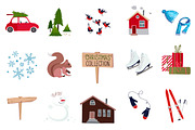 Big winter set., an Object Graphic by Olga Bonitas (Thumbnail 2 of 3)