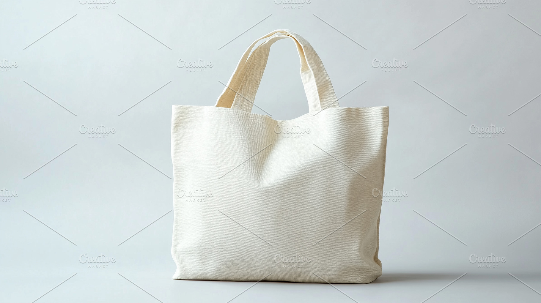 Simple cream tote bag with short, a Beauty & Fashion Photo by MistyDay