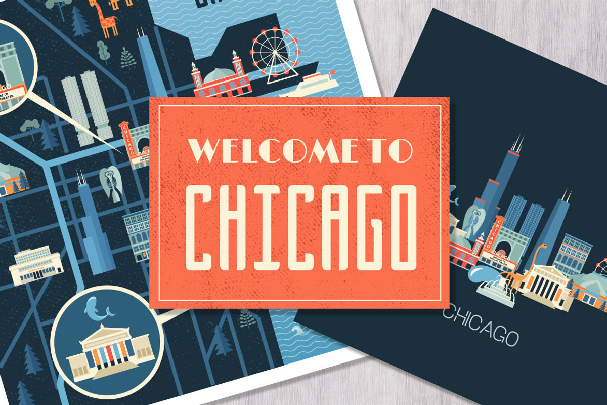 Welcome to Chicago City!, an Illustration by Designifty (Photo 1 of 5)