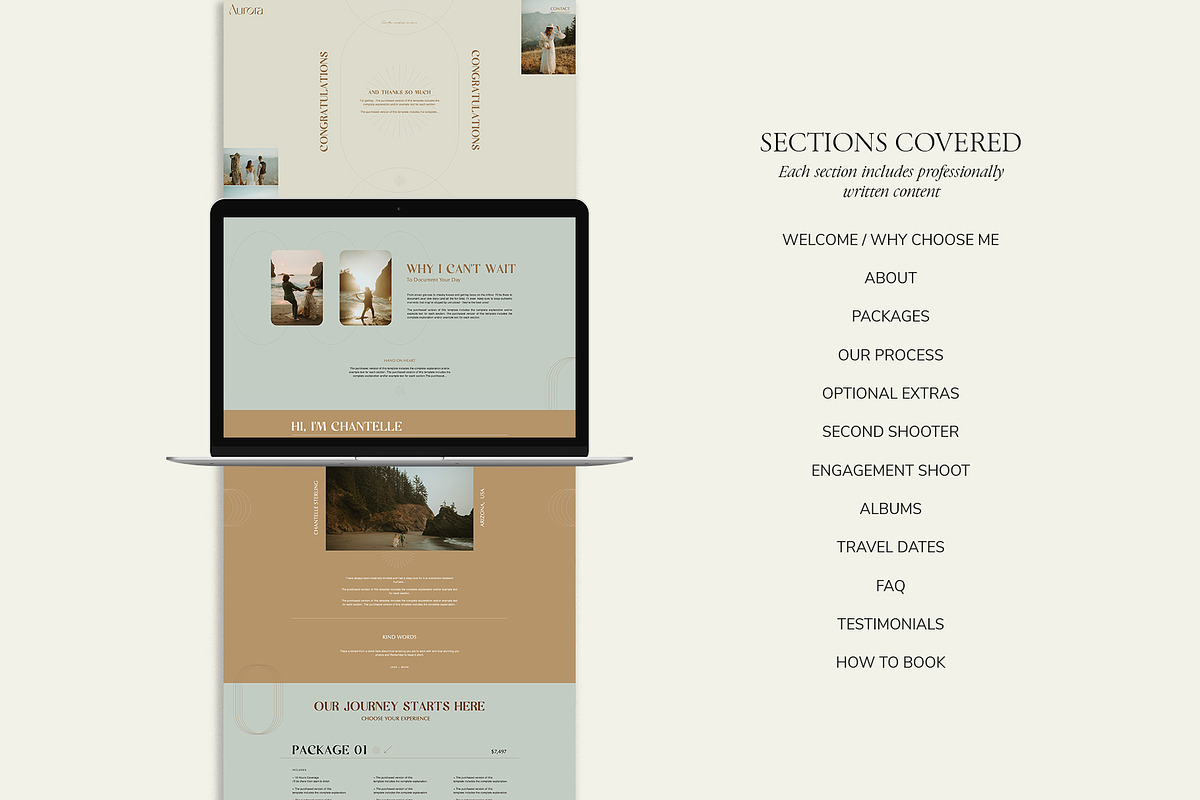Wanderlust Photo Price Guide Webpage, a Websites & App Template by Studio Leelou (Photo 3 of 8)