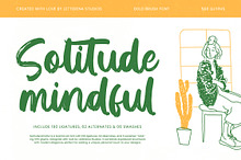 Solitude Mindful - Bold Brush Font