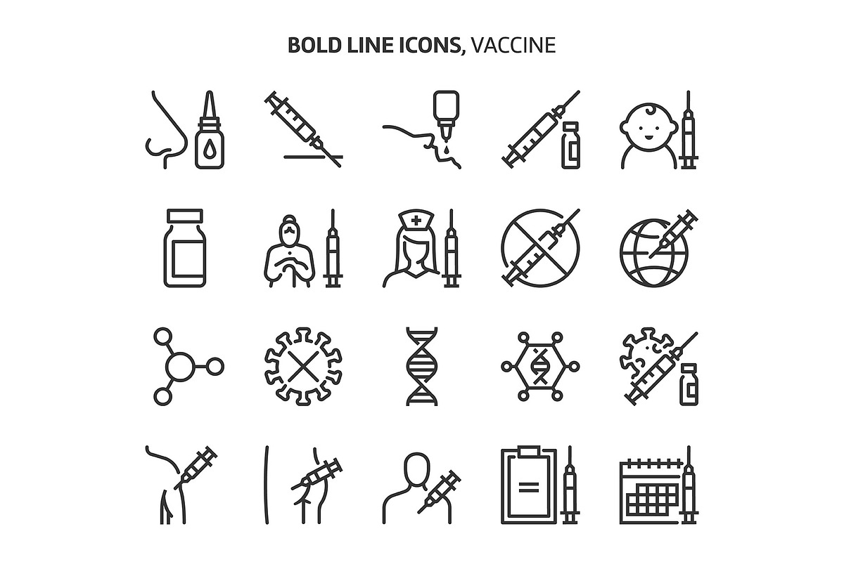 Bold Line Icons, an Outline Icon by Howcolour (Photo 20 of 151)