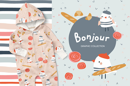 Bonjour graphic collection