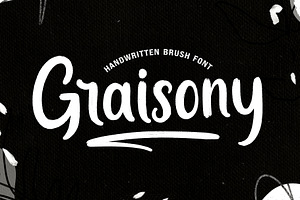 Graisony - Handwritten Brush Font