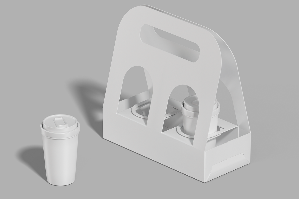 Cup Holder Mockup, a Cups & Container Mockup by Permadi Creative (Photo 2 of 5)